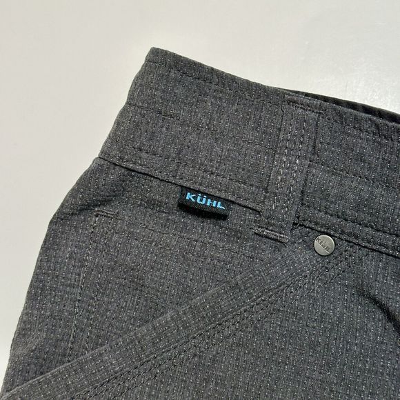 Kuhl Shorts Mens 32 Vortex Grey Brown 5147 Casual Hiking Work Breathable - Picture 8 of 11
